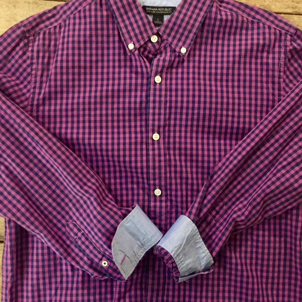 Banana Republic men’s dress shirt L - Picture 3 of 4